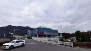 해남우리종합병원장례식장 입구 전경