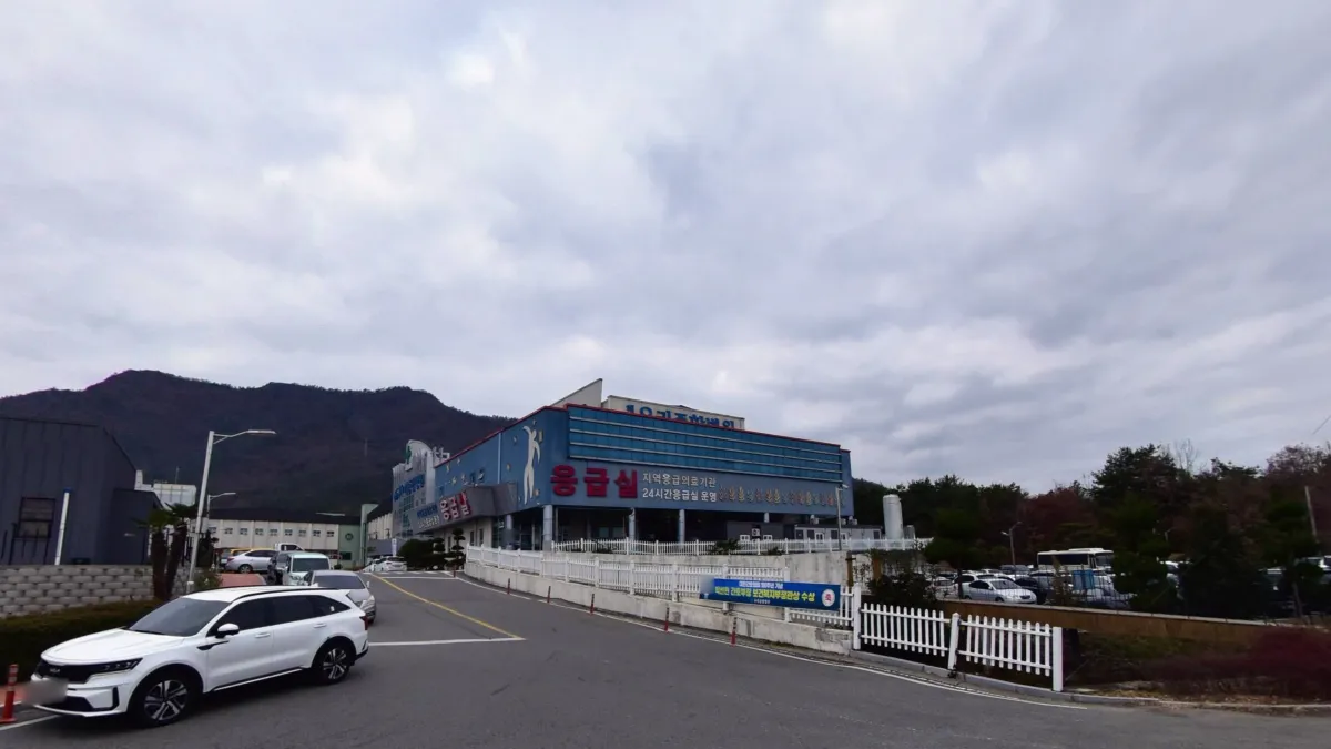 해남우리종합병원장례식장 입구 전경