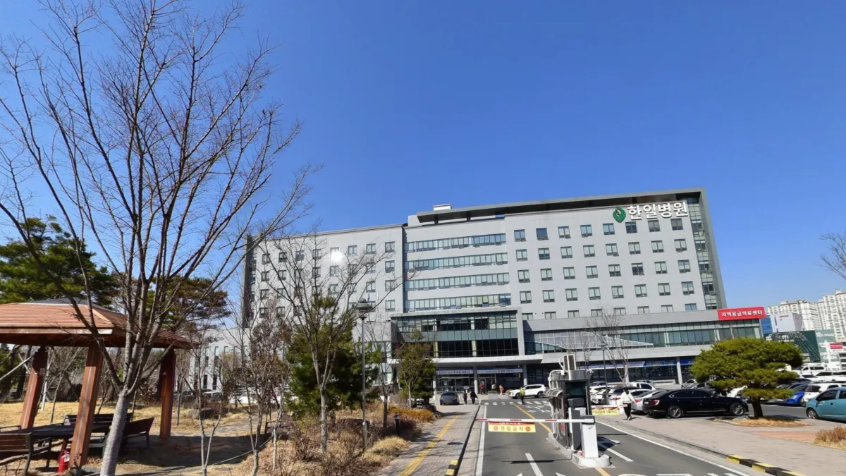 진주한일병원장례식장 입구 전경