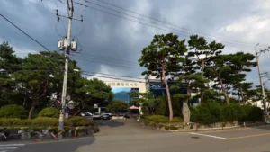 옥산전문장례식장 입구 전경