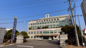 사천중앙요양병원장례식장 입구 전경