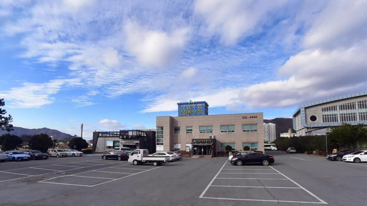 해남군산림조합장례식장 입구 전경