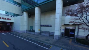 순천향대학교부천병원장례식장 입구 전경