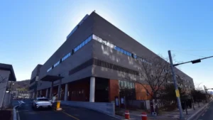 창원한마음병원장례식장 입구 전경