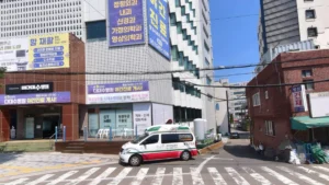 다대수병원장례식장 입구 전경