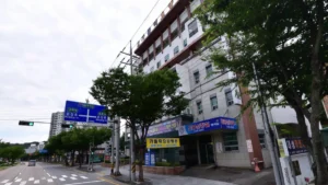 구미가톨릭요양병원장례식장 입구 전경