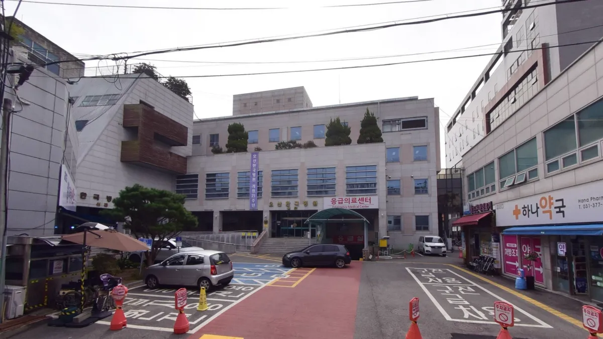 오산한국병원장례식장 입구 전경