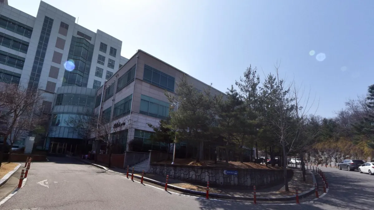 구미강동병원장례식장 입구 전경