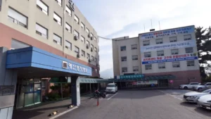 예산명지병원장례식장 입구 전경