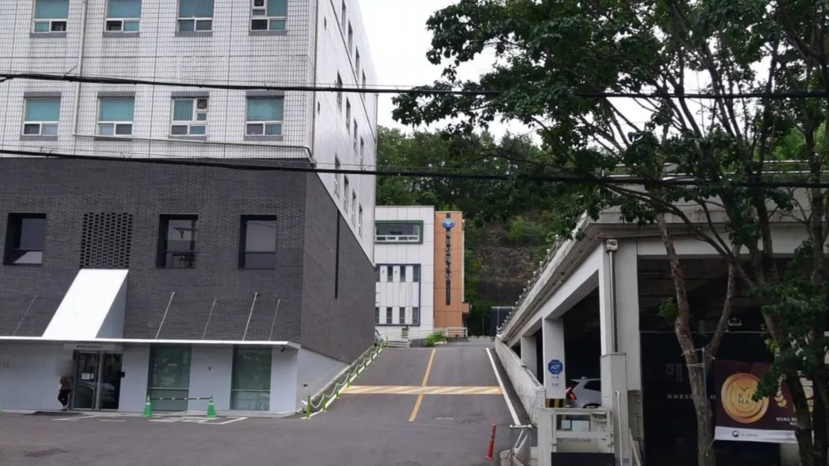 배성병원장례식장 입구 전경