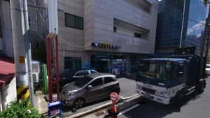 충주병원장례식장 입구 전경