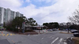 광주보훈병원장례식장 입구 전경