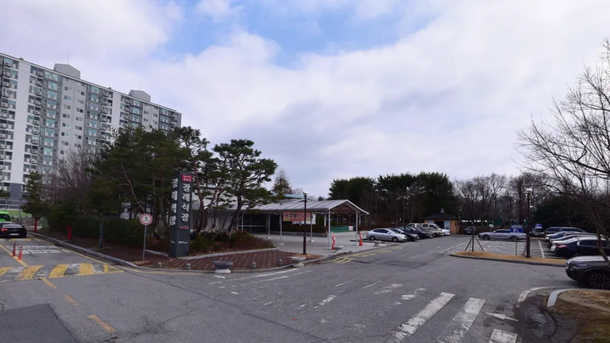 광주보훈병원장례식장 입구 전경