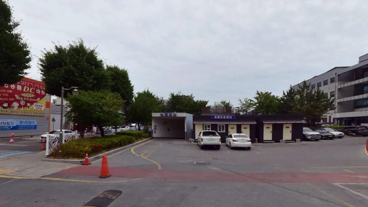 영월의료원장례식장 입구 전경