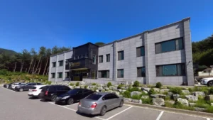 정선장례식장 입구 전경