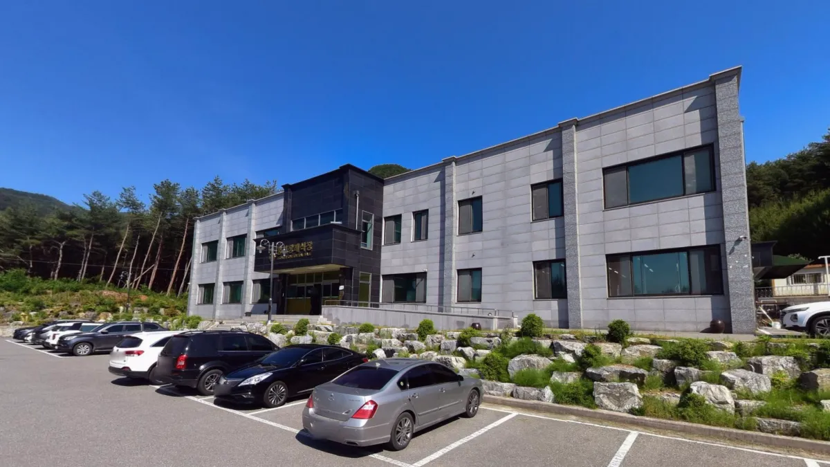 정선장례식장 입구 전경