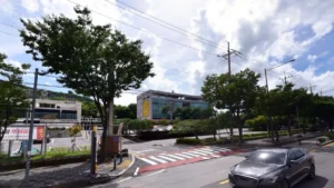 천지장례식장 입구 전경