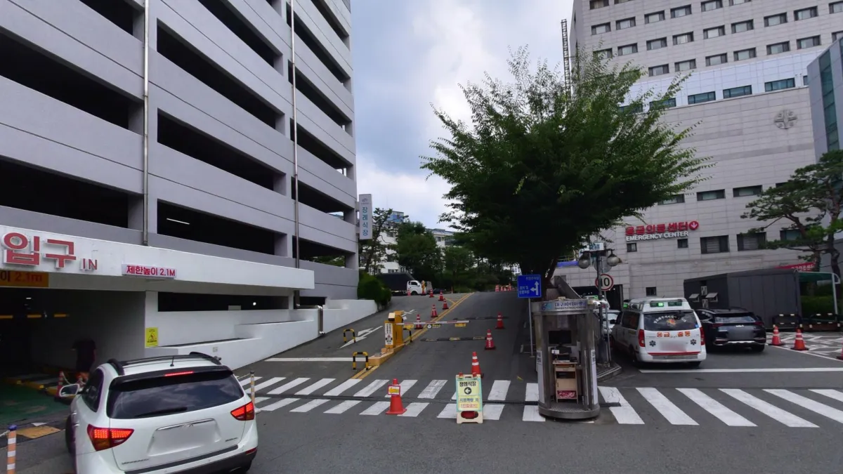 대구파티마병원장례식장 입구 전경