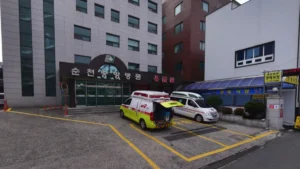 순천중앙병원장례식장 입구 전경