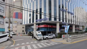 인창대연요양병원장례식장 입구 전경