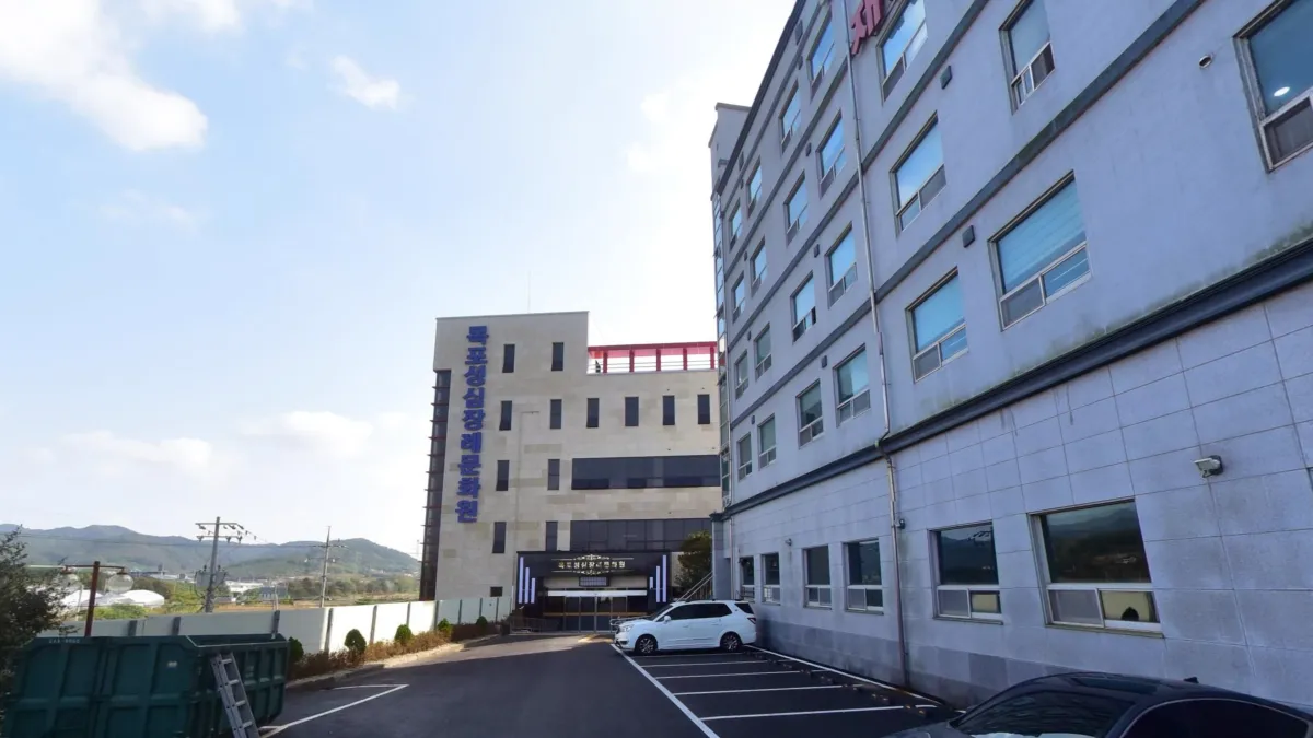 목포성심장례문화원 입구 전경