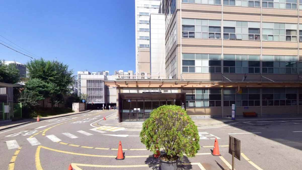 중앙대학교병원장례식장 입구 전경