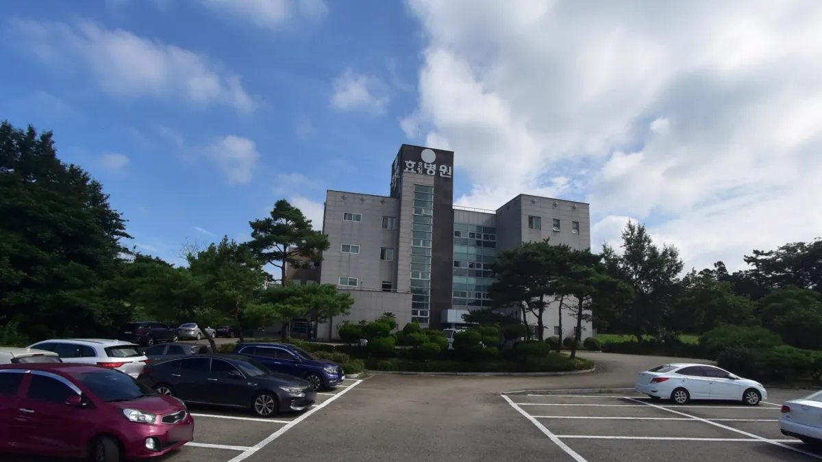 영암효요양병원장례식장 입구 전경