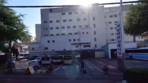 여수제일병원장례식장 입구 전경