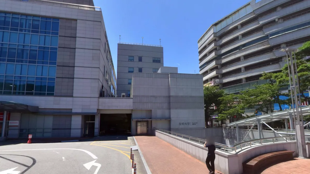 해운대백병원장례식장 입구 전경