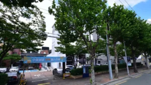 수성성당 수성연도실 장례식장 입구 전경