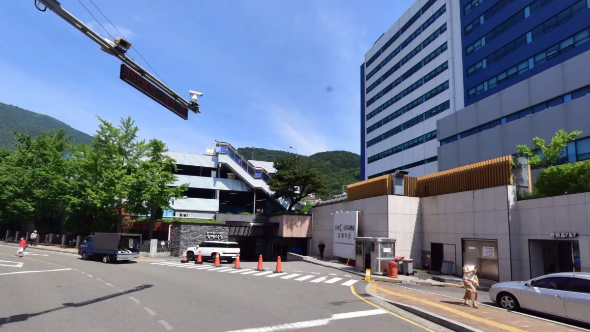 동아대학교병원장례식장 입구 전경