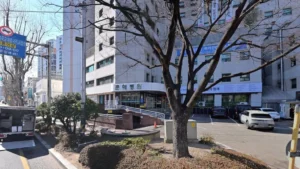 춘해병원장례식장 입구 전경