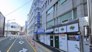 남천장례식장 입구 전경