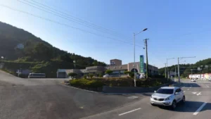 남해전문장례식장 입구 전경