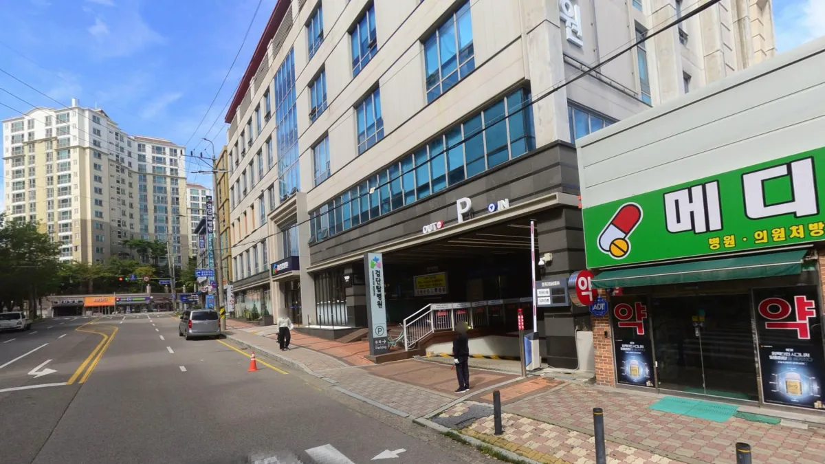 검단탑병원장례식장 입구 전경