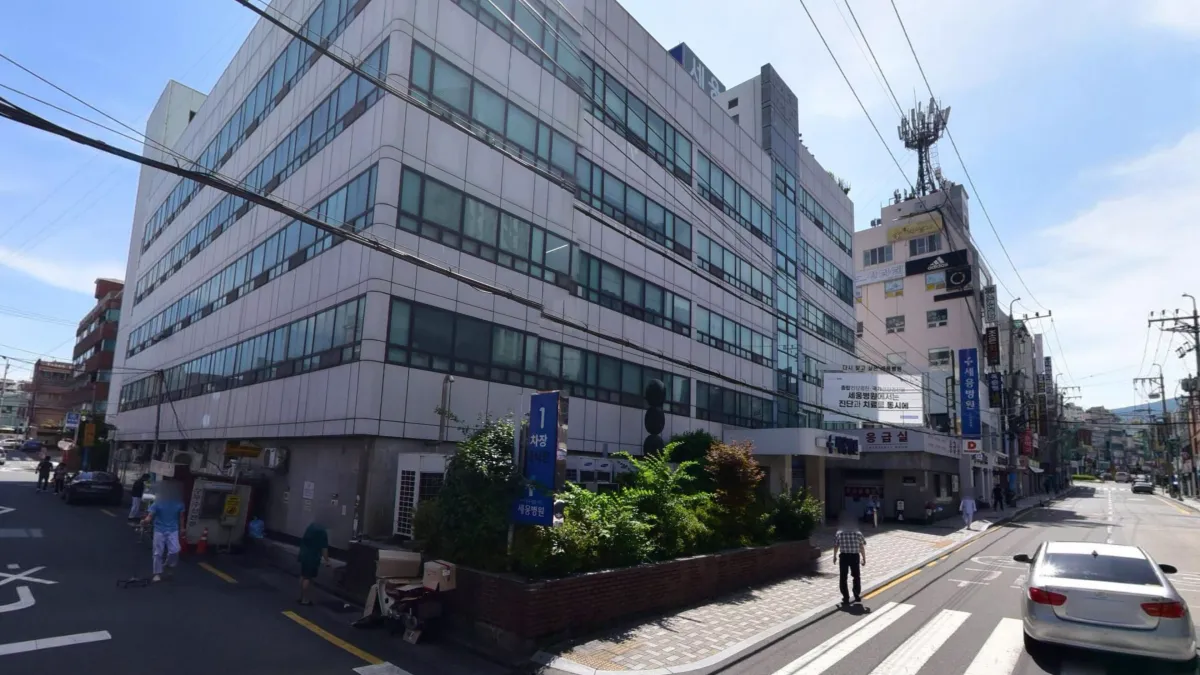 세웅병원장례식장 입구 전경