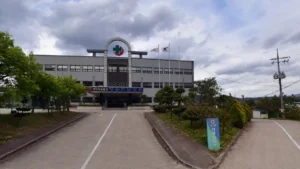 청송진보병원장례식장 입구 전경