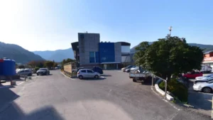 남해병원장례식장 입구 전경