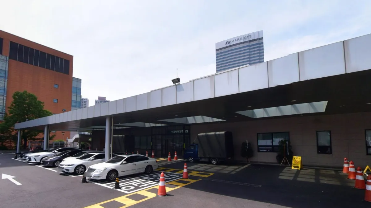 가톨릭대학교서울성모병원장례식장 입구 전경