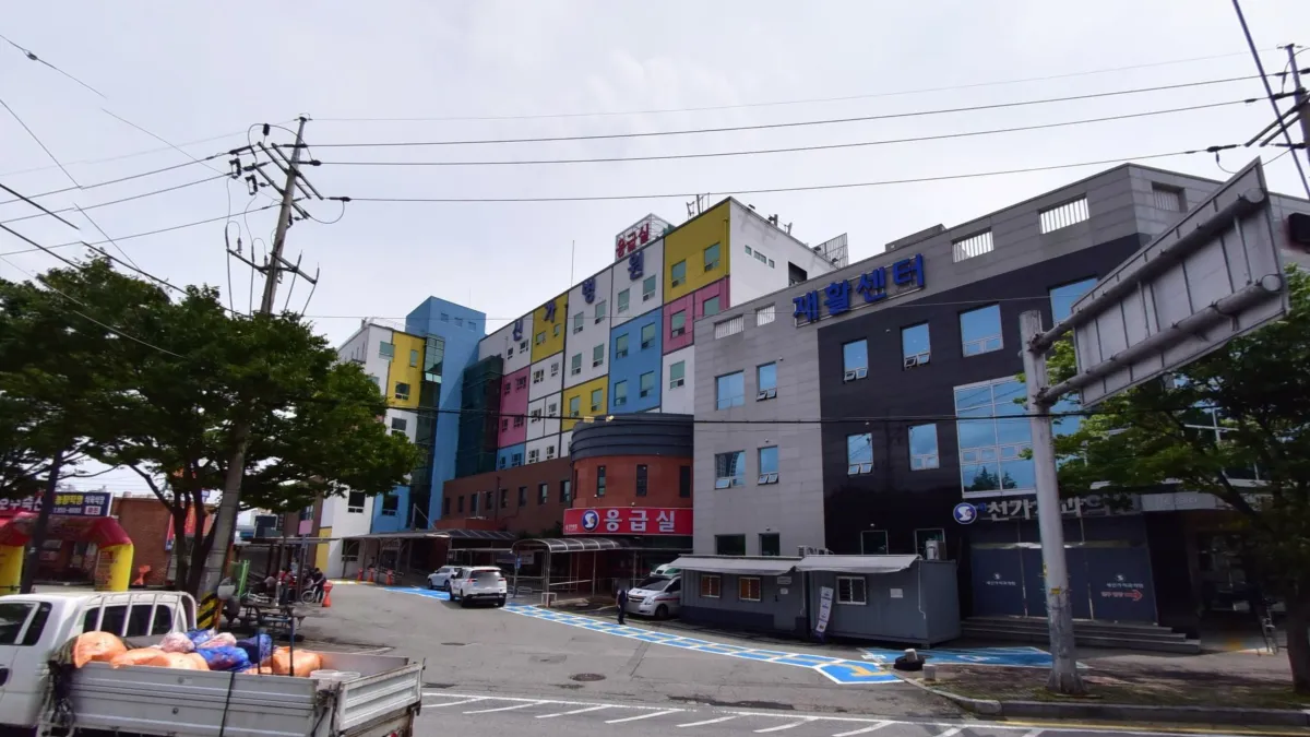 신가병원장례식장 입구 전경