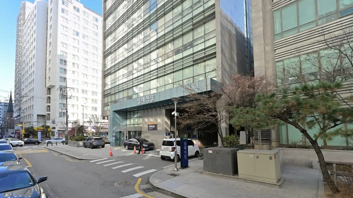 강동성심병원장례식장 입구 전경