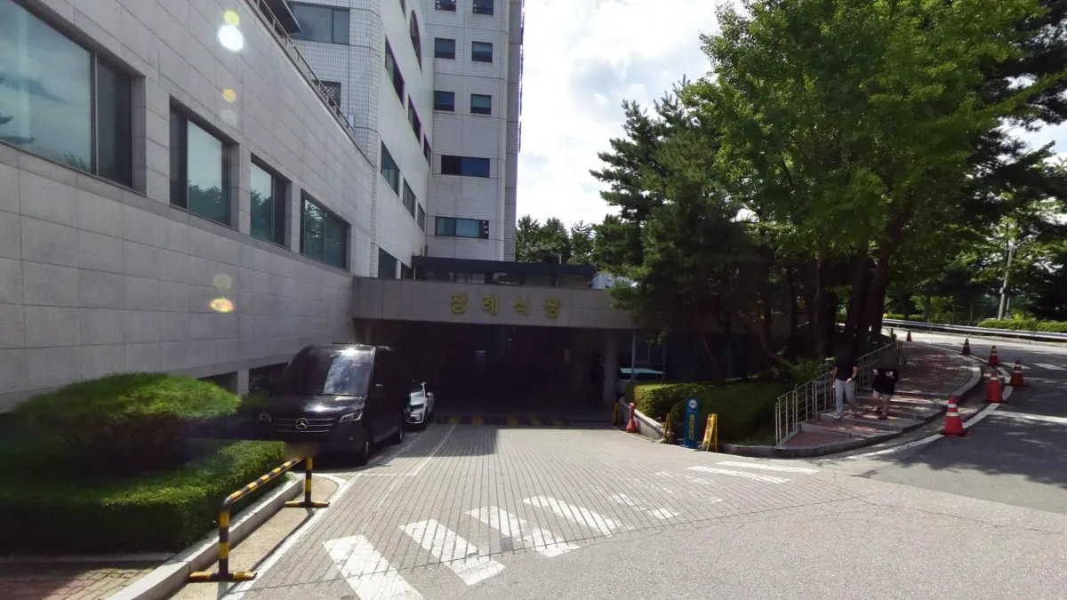 강릉아산병원장례식장 입구 전경