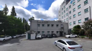 기장병원장례식장 입구 전경