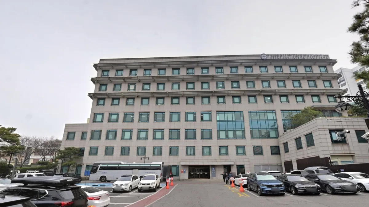 한양대학교병원장례식장 입구 전경