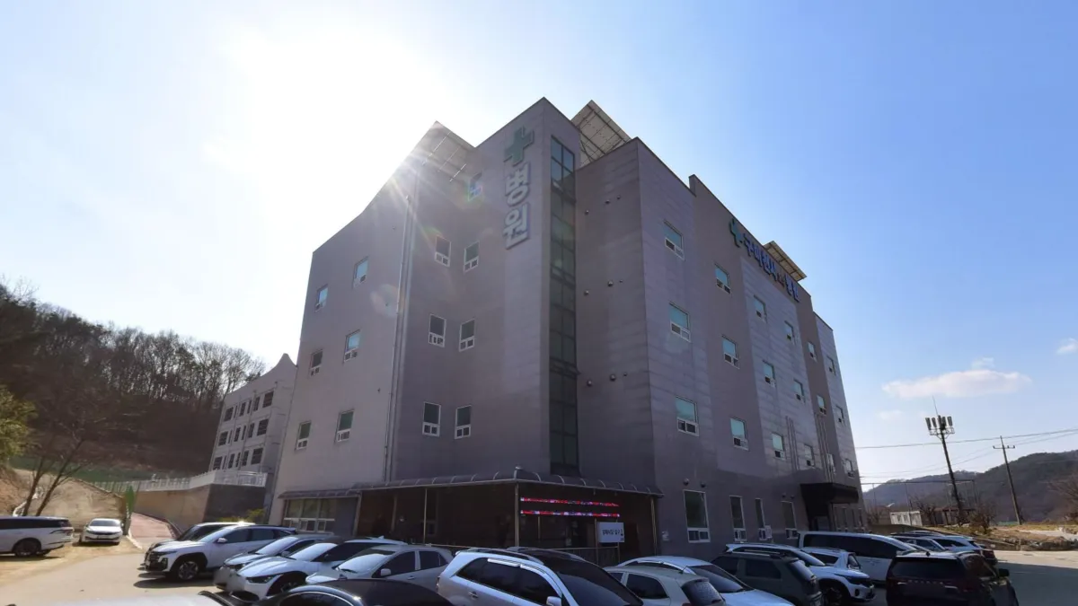 구미천사요양병원장례식장 입구 전경