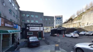 새통영병원장례식장 입구 전경