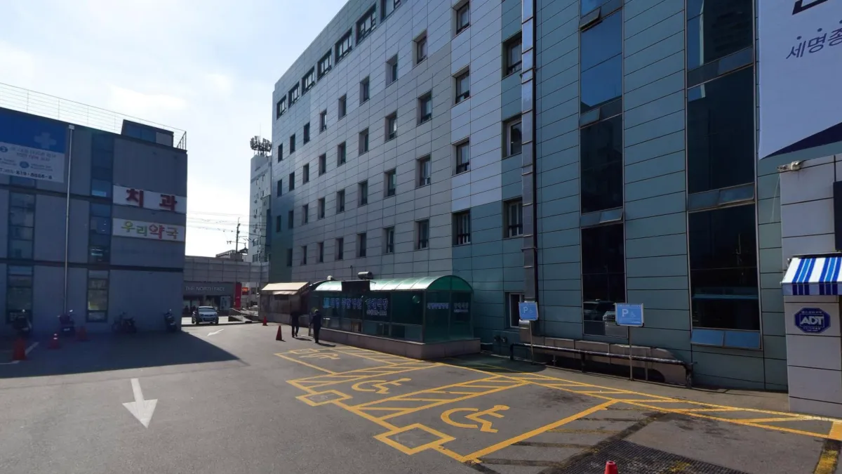 경산세명병원장례식장 입구 전경