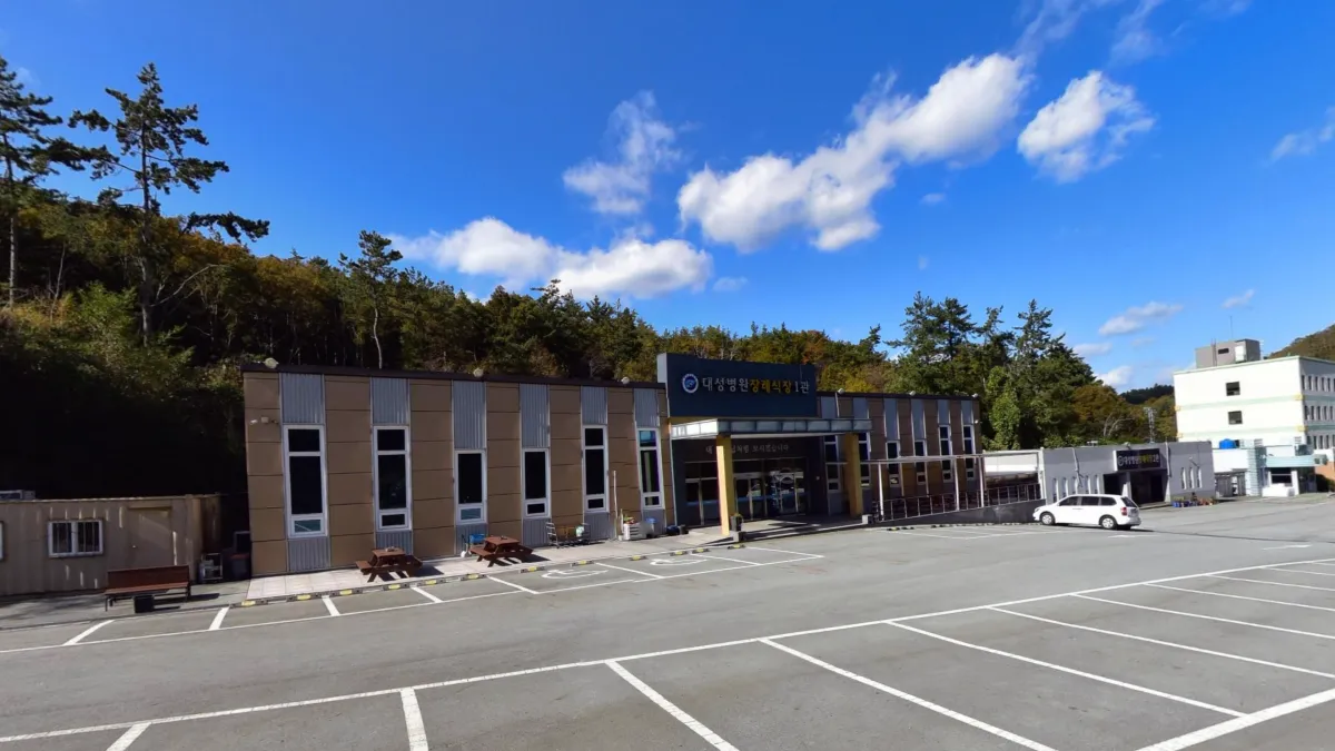 완도대성병원장례식장 입구 전경