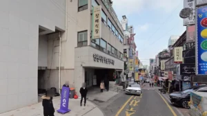 인천사랑병원장례식장 입구 전경