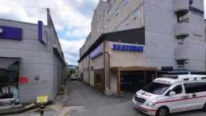 보은성모병원장례식장 입구 전경